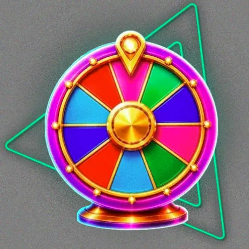 Colourful prize wheel
