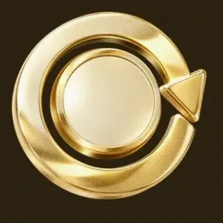 Gold circular arrow — Winshark